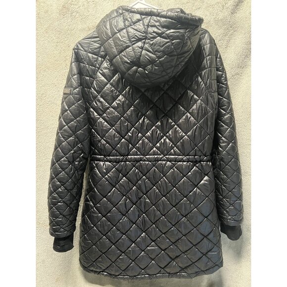 BCBGMAXAZRIA M Feather Free EC0-Friendly Fill Packable Black Puffer Jacket Coat - Picture 8 of 8